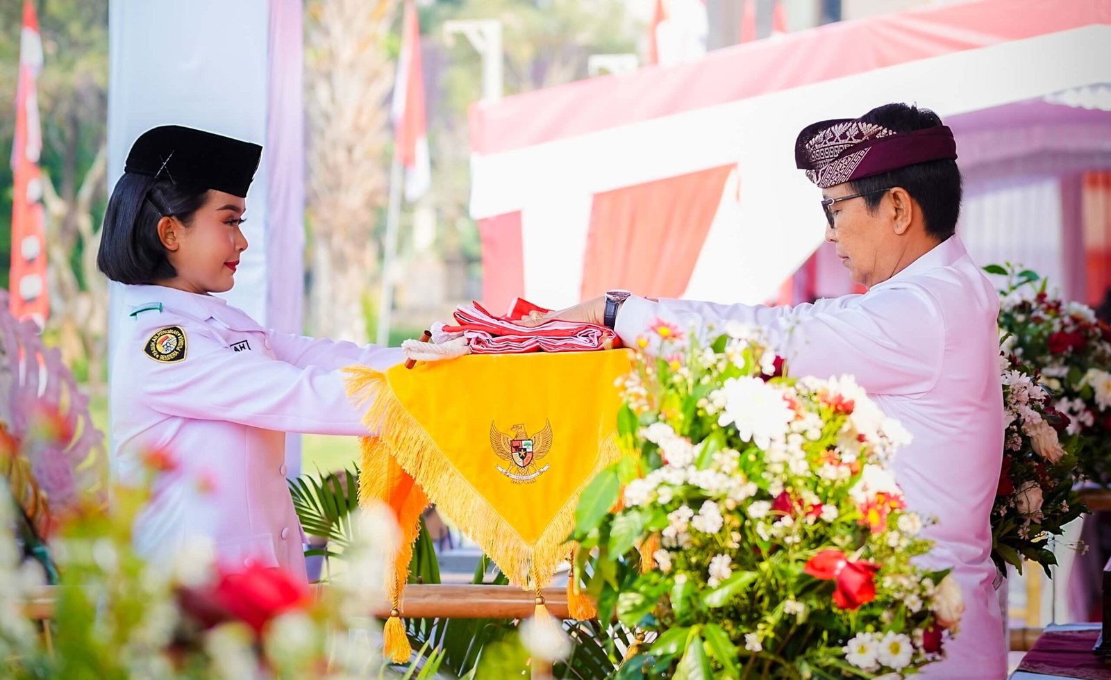 Bupati Adi Arnawa memimpin upacara HUT ke-81 Kemerdekaan RI di Badung