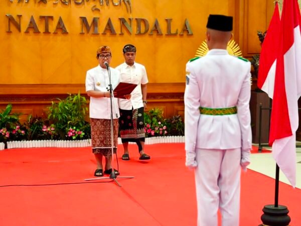 Pengukuhan Paskibraka Badung 2026 di Puspem Badung