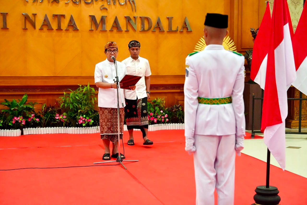 Pengukuhan Paskibraka Badung 2026 di Puspem Badung