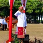 Gubernur Bali Wayan Koster saat peringatan Hari Jadi Bali ke-68 di Denpasar