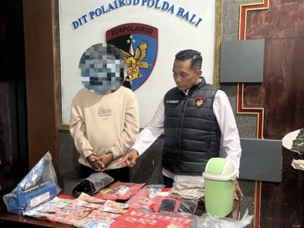 Pengedar sabu dan ekstasi diamankan Ditpolairud Polda Bali di Pemogan