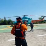 Tim SAR mencari tiga korban speed boat di Manta Point Nusa Penida