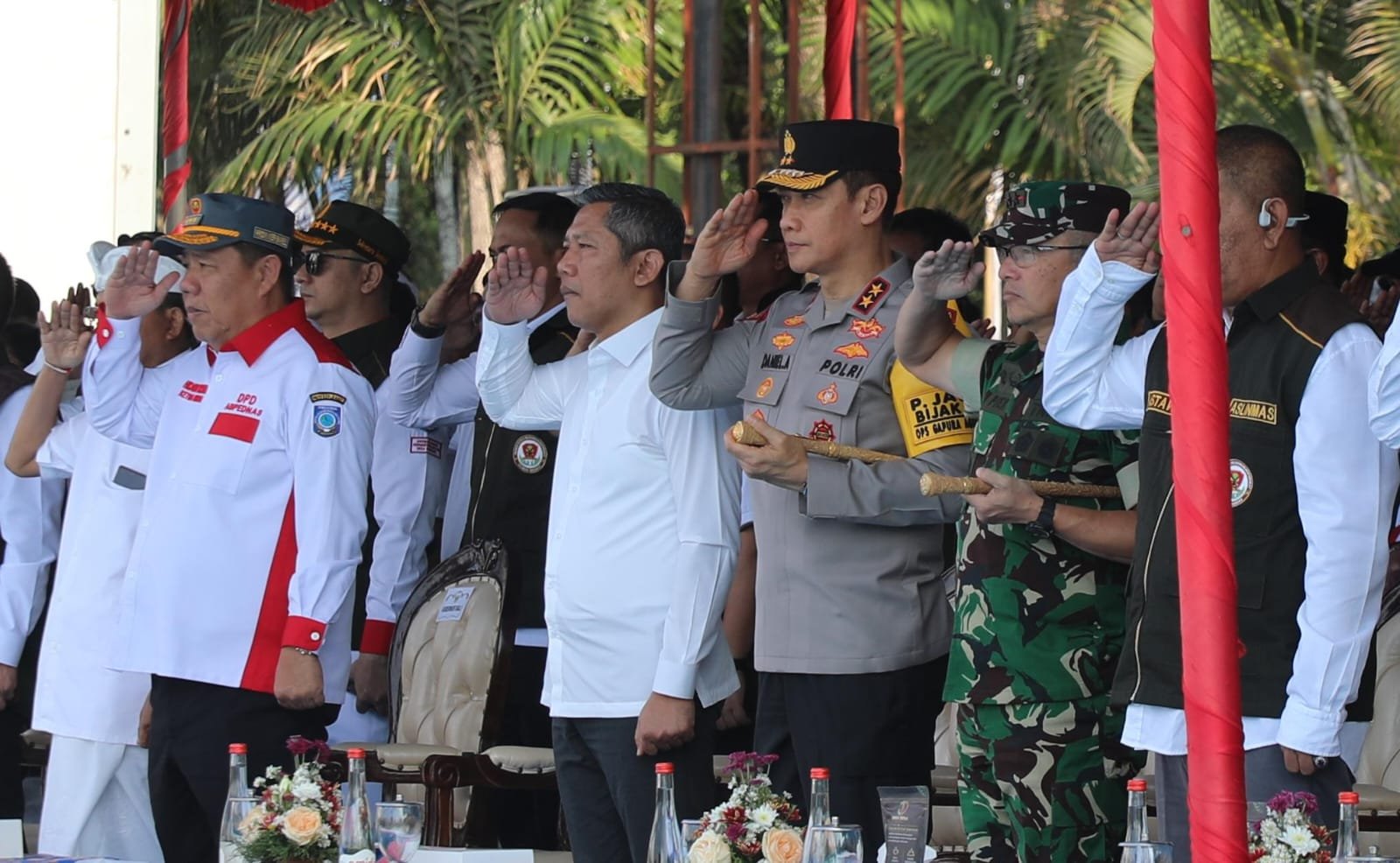Kapolda Bali Daniel Adityajaya menghadiri pengukuhan ABPEDNAS dan ASLINMAS Bali