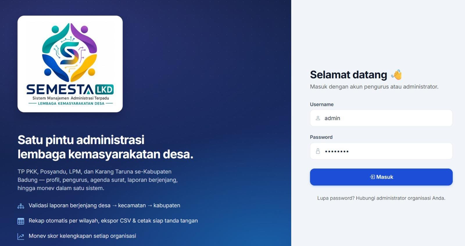 DPMD Badung Uji Coba Aplikasi SEMESTA LKD untuk Administrasi Desa