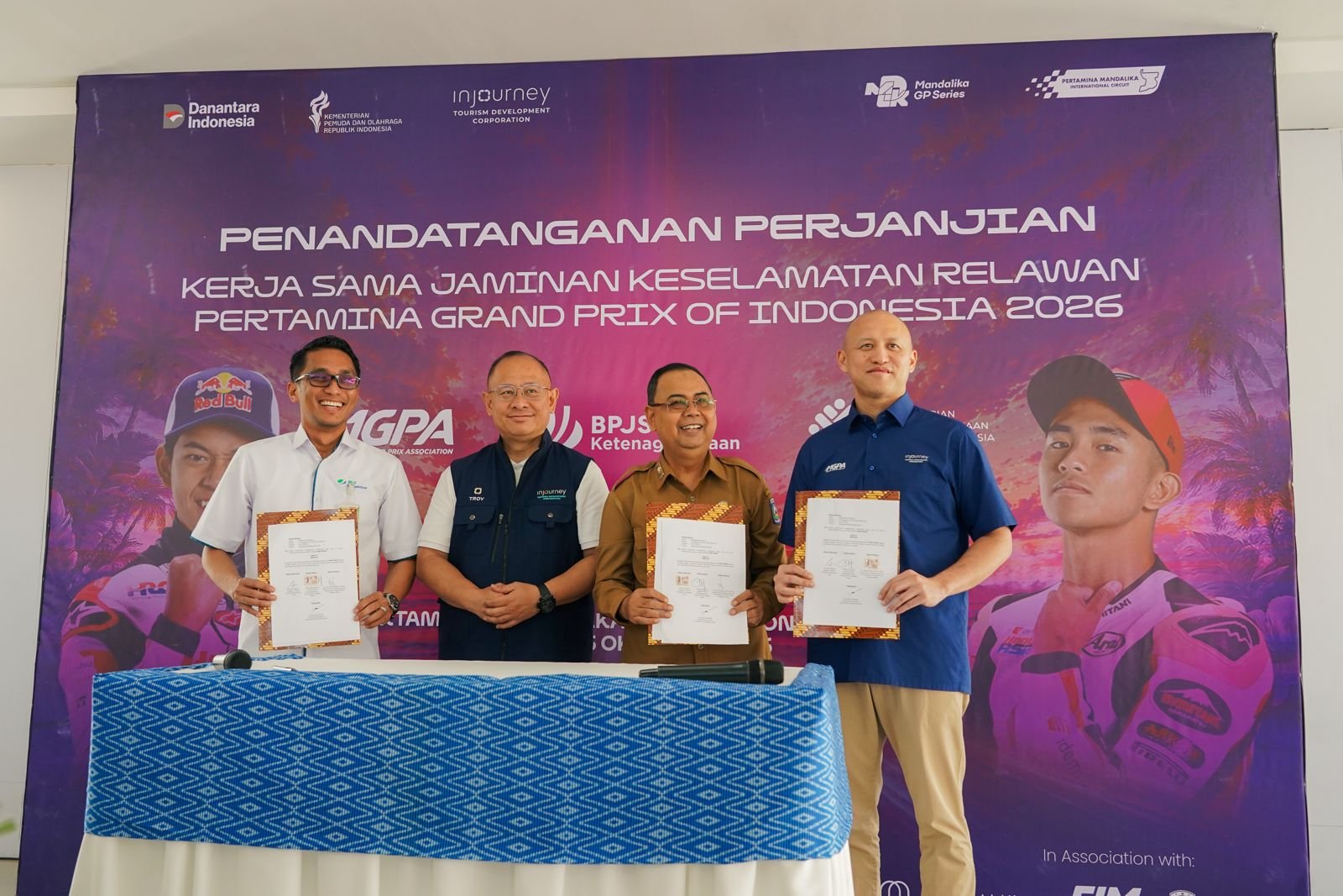 Volunteer Pertamina Grand Prix of Indonesia 2026 mendapat perlindungan JKK dan JKM