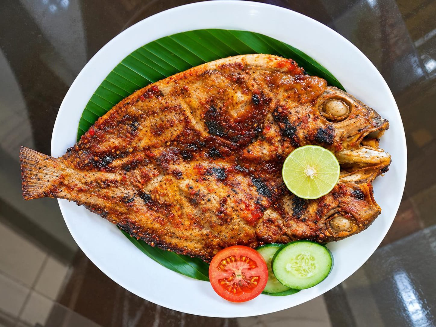Gde Rahmadi mengembangkan usaha kuliner Ikan Bakar Bli Putu di Jimbaran, Badung.